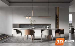 Dining Table Set Skp Files
